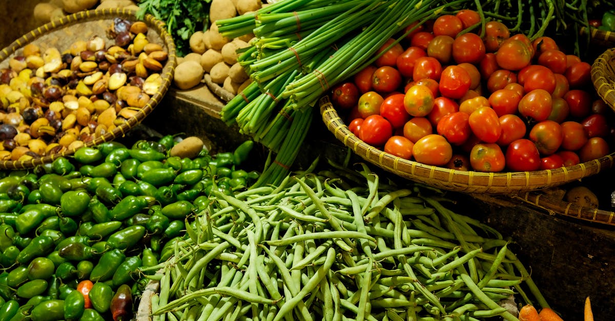 Fresh produce at a Tirana market
